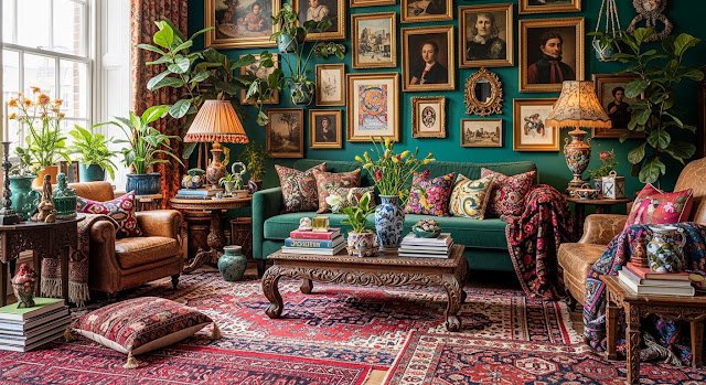 Anti-Minimalist Living Room Reveal: Bold Maximalist Style
