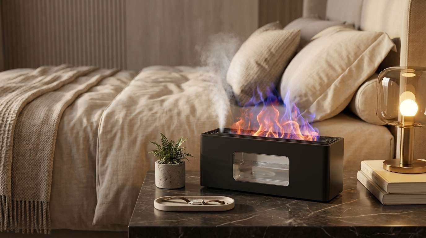 Colorful Flame Fire Diffuser Humidifier Guide