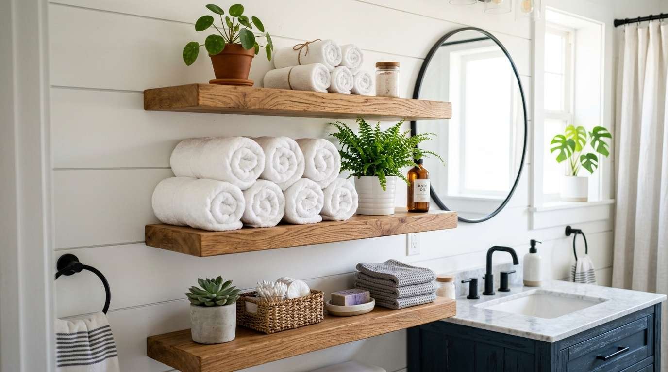DIY Floating Shelf Bathroom Makeover: Complete Guide for Under $100