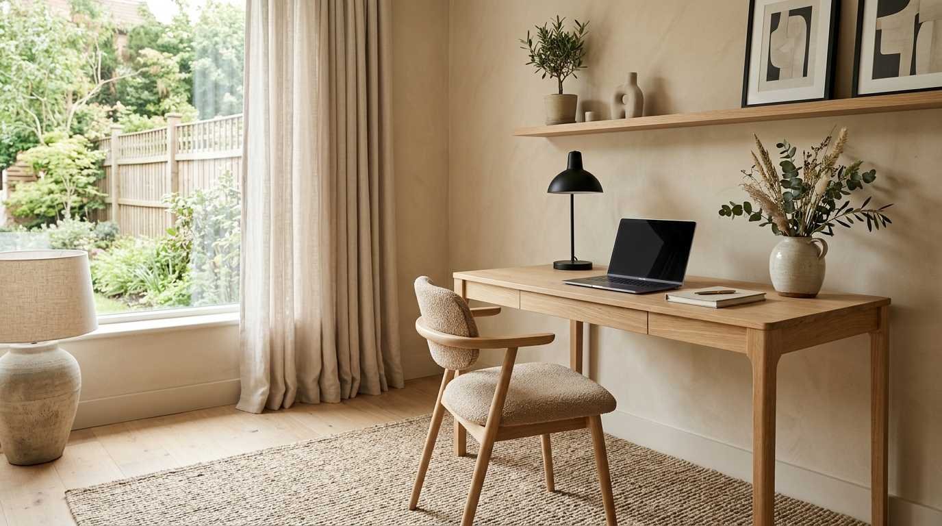 Japandi Home Office Design Ideas for a Calm Space