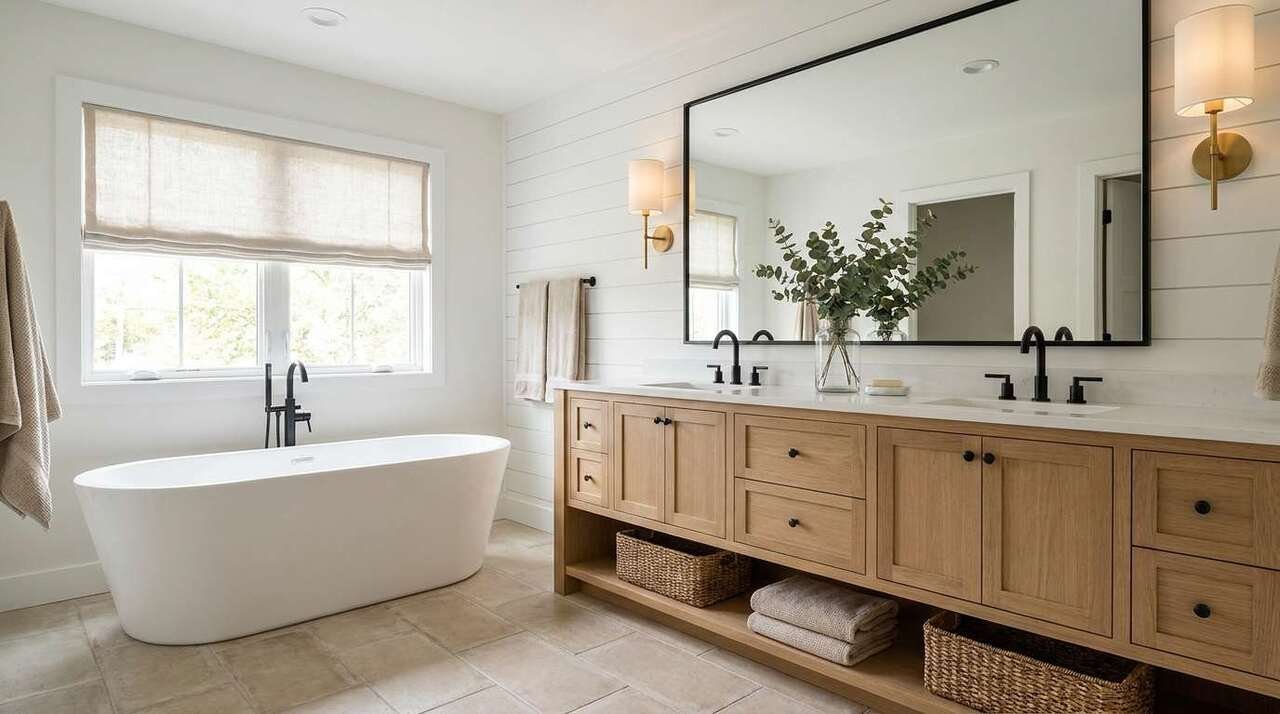 15 Modern Farmhouse Bathroom Ideas for a Timeless Look