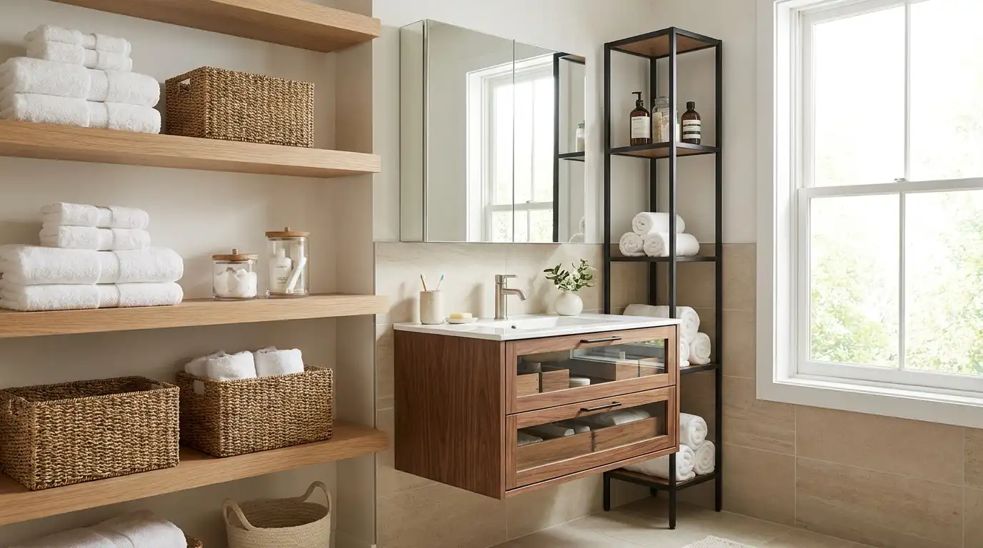 Small Bathroom Organization: 25 Smart Ideas