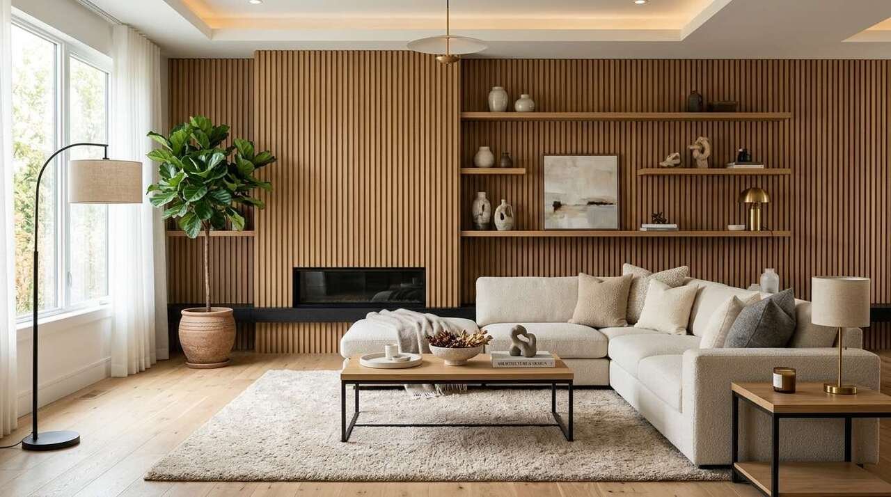 Wood Wall Design Ideas for Living Rooms