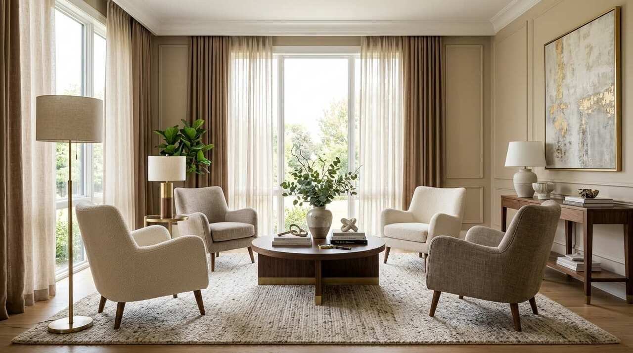 4-Chair Sitting Room Ideas for Stylish Spaces