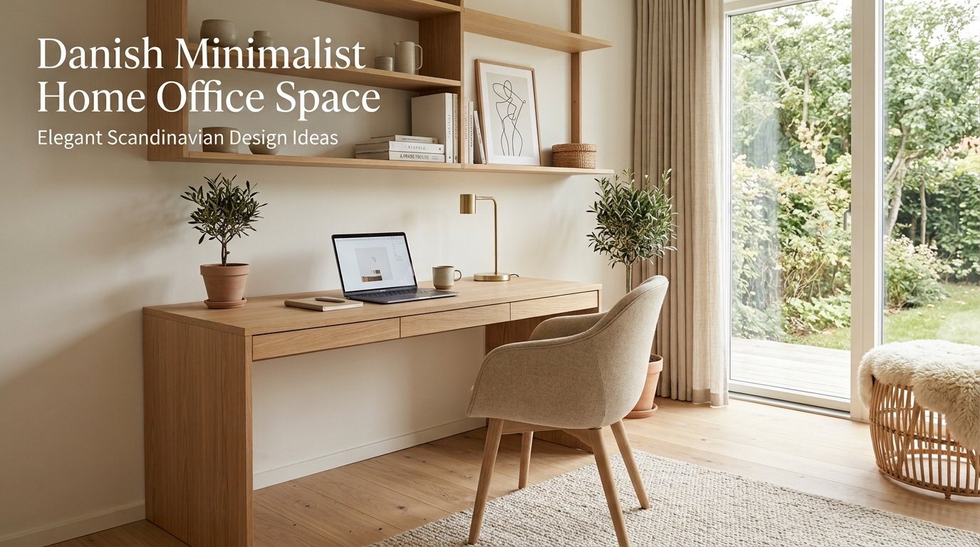 Danish Minimalist Home Office Space: Design Ideas