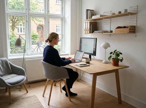 Functional Danish Minimalist Home Office Furniture