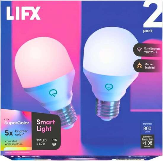 LIFX Color Smart Light Bulbs